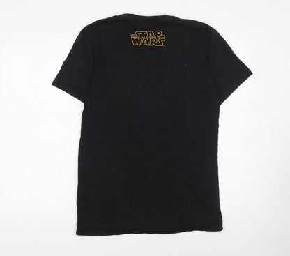 Mens UK Size S Star Wars Black  T-Shirt