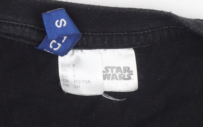 Mens UK Size S Star Wars Black  T-Shirt