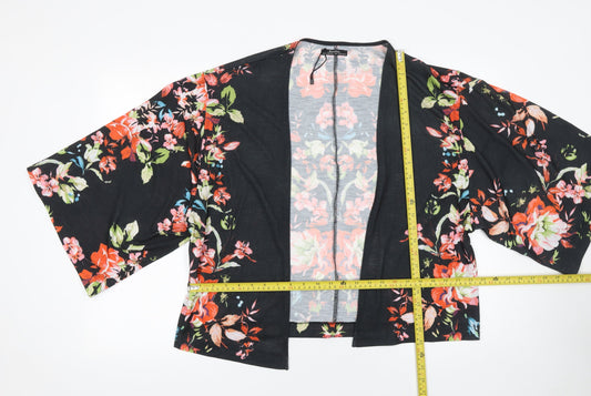 Womens UK Size M Bershka Multicoloured Kimono Blouse