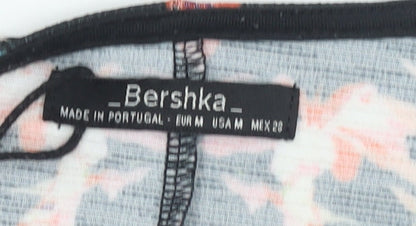 Womens UK Size M Bershka Multicoloured Kimono Blouse