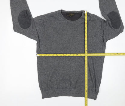 Mens UK Size L JACK & JONES Grey Pullover Jumper