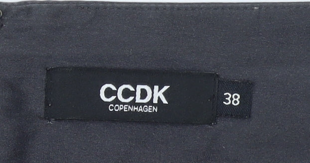 Womens UK Size 10 CCDK Copenhagen A-Line Satin Skirt