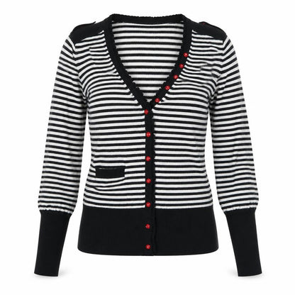 Womens UK Size M French Connection Black Cardigan Jumper
