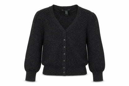 Womens UK Size S Mango Black Cardigan Jumper