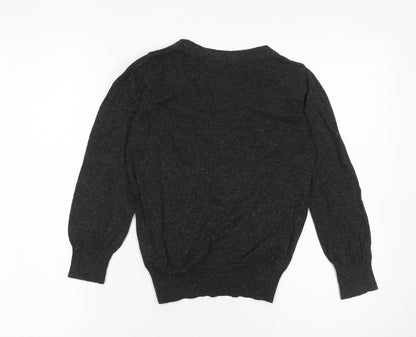 Womens UK Size S Mango Black Cardigan Jumper