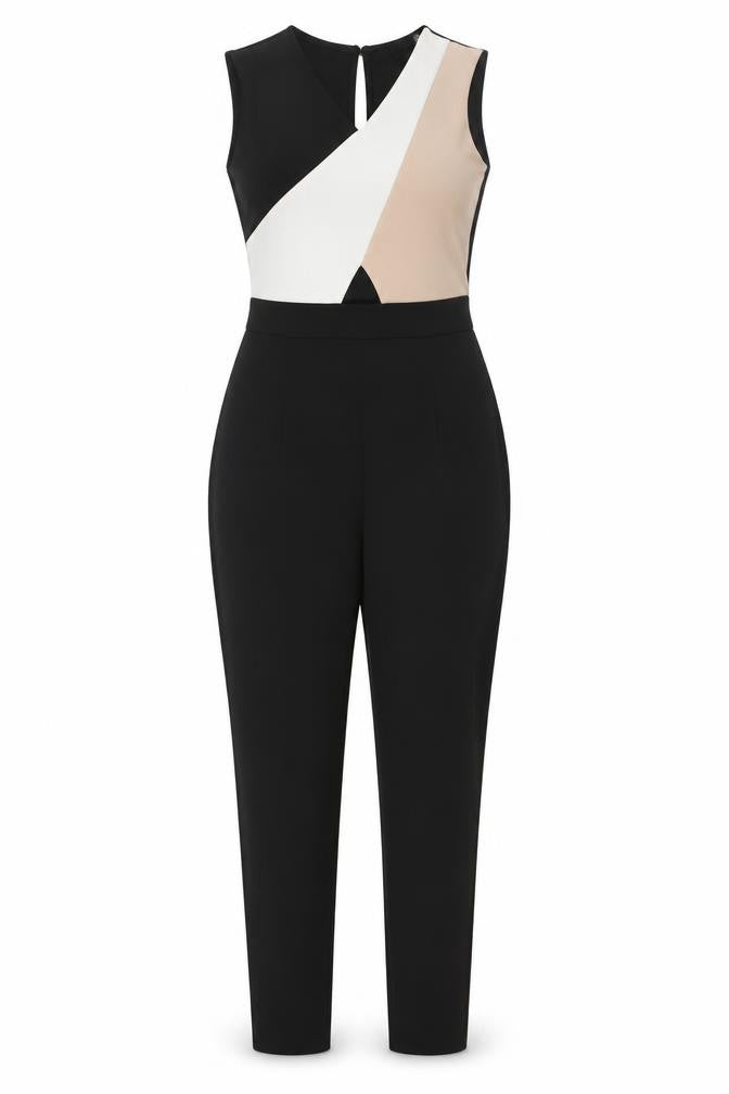 Womens UK Size 8 Boohoo One-Piece Black Jumpsuit