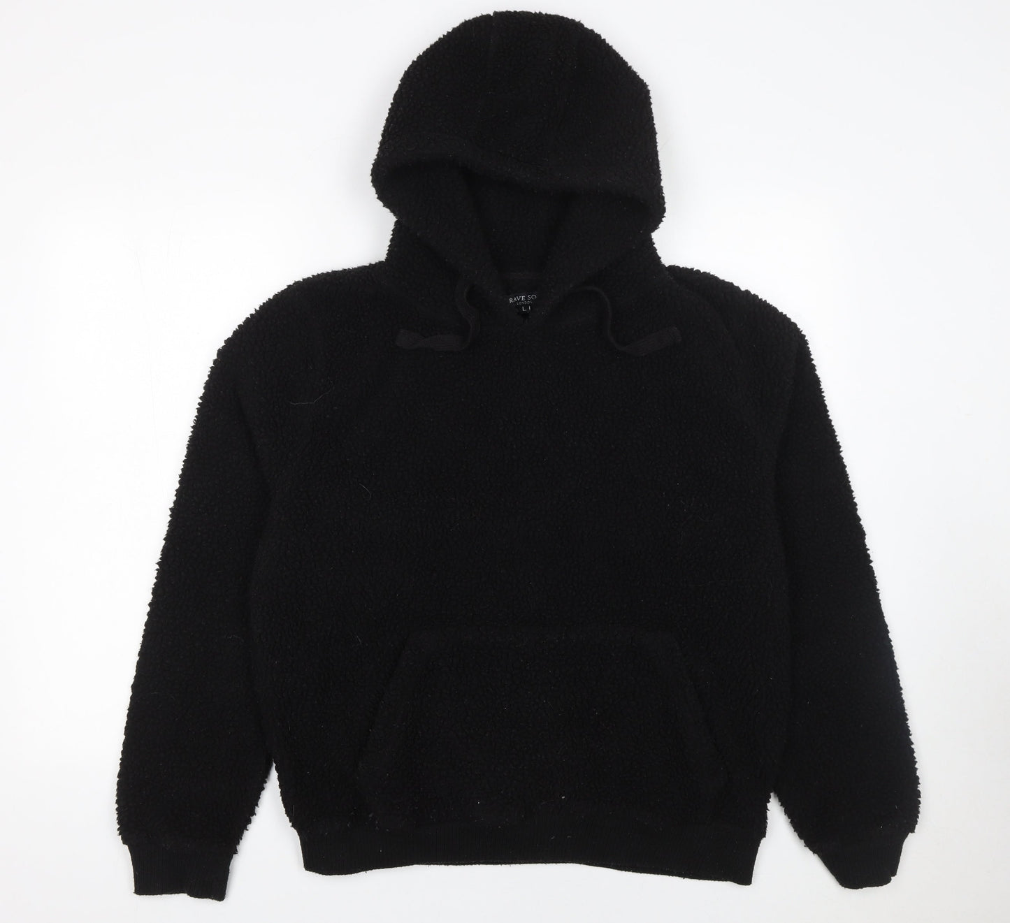 Womens UK Size L Brave Soul Black Pullover Hoodie