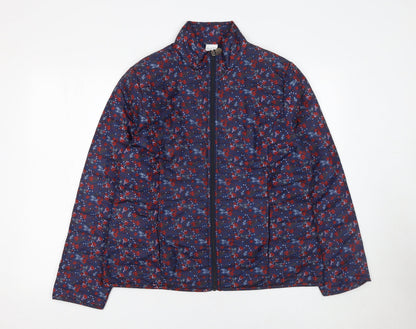 Womens UK Size M Anne de Lancay Blue Puffer Jacket