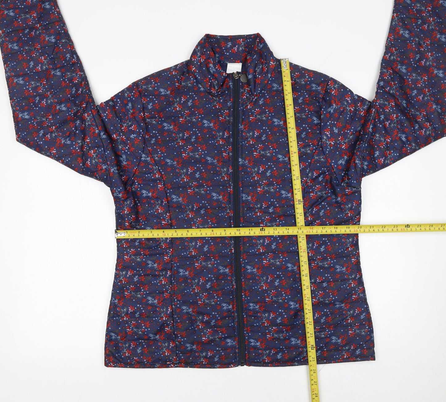 Womens UK Size M Anne de Lancay Blue Puffer Jacket