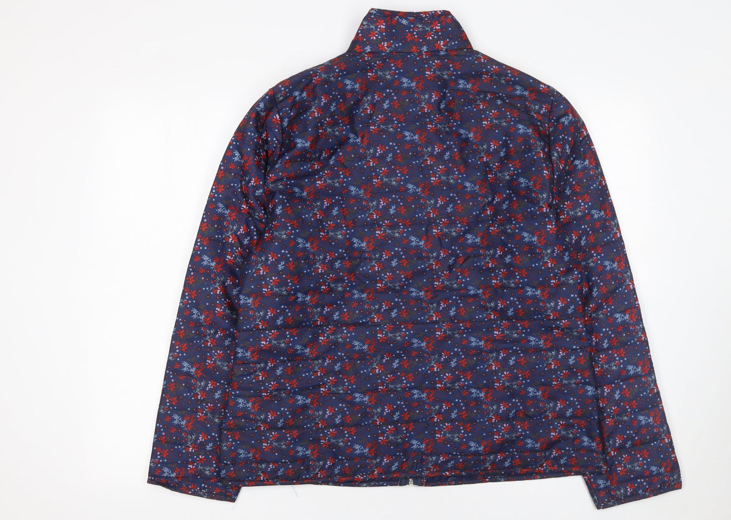 Womens UK Size M Anne de Lancay Blue Puffer Jacket