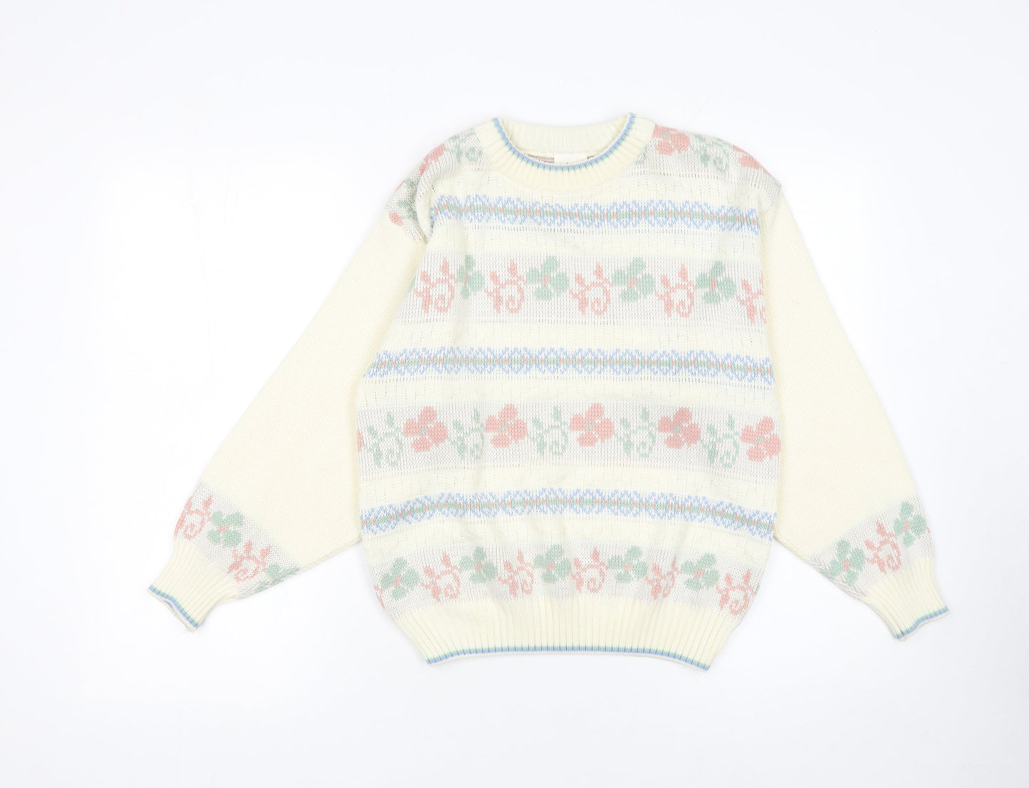 Womens UK Size 10-12 Amari Ivory Pullover Jumper
