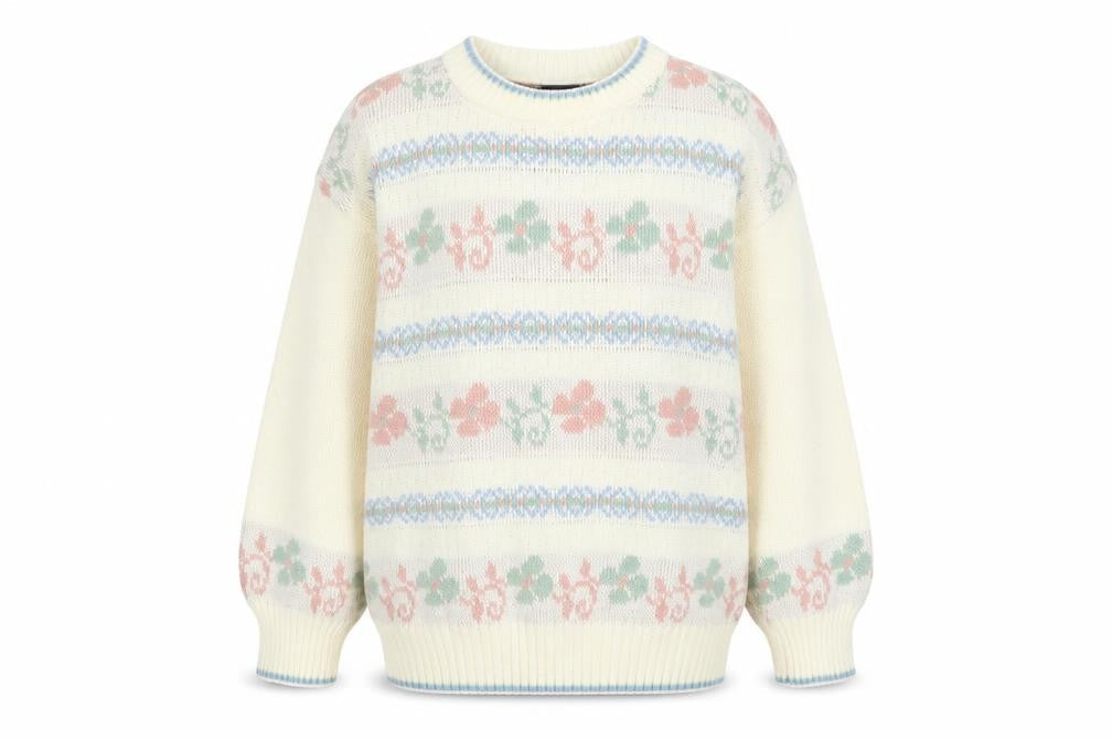 Womens UK Size 10-12 Amari Ivory Pullover Jumper