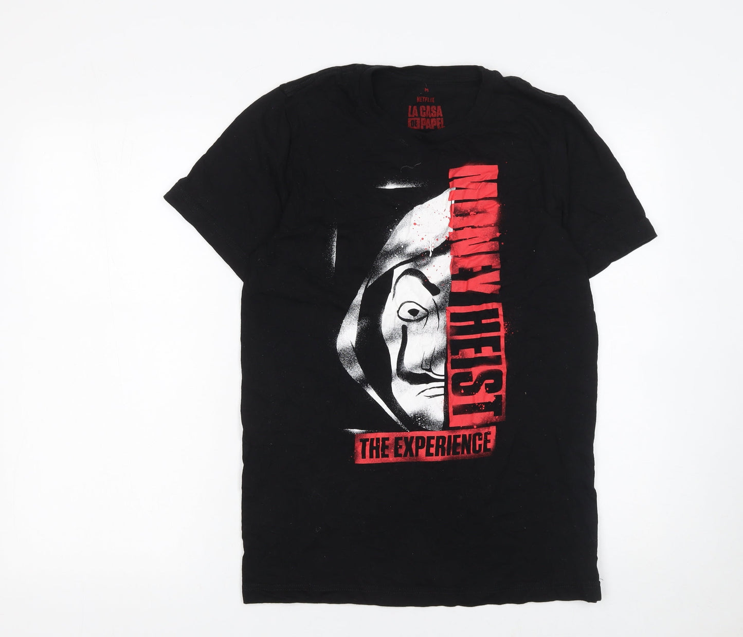 Mens UK Size M Netflix Black  T-Shirt