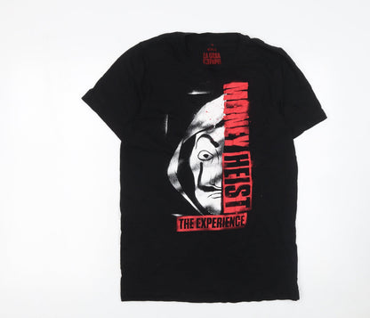Mens UK Size M Netflix Black  T-Shirt