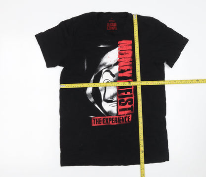 Mens UK Size M Netflix Black  T-Shirt