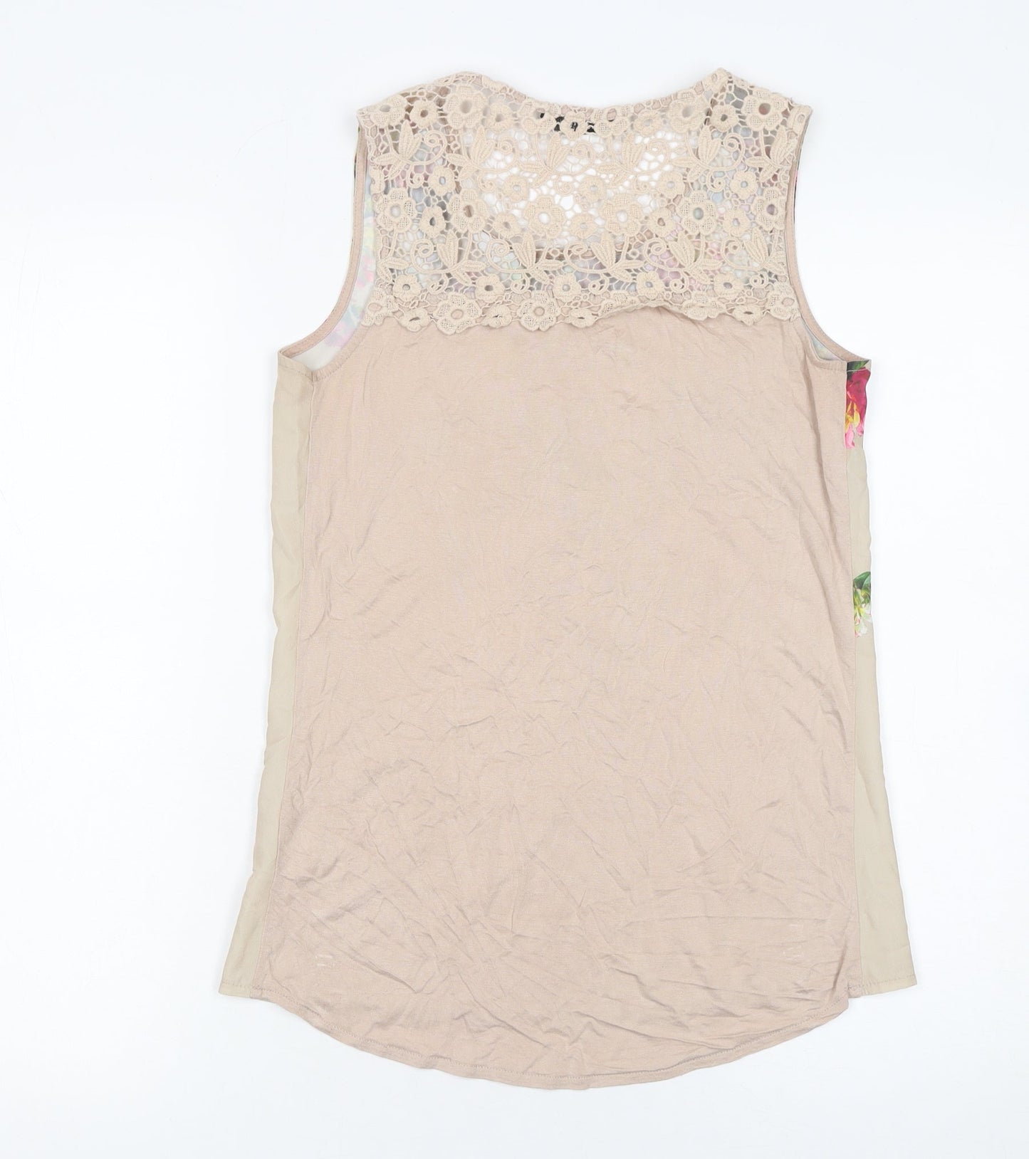 Womens UK Size XS Oasis Beige Camisole Blouse