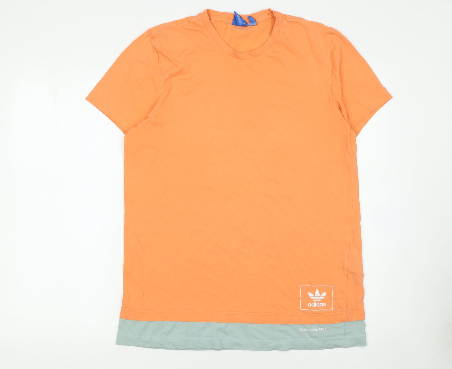 Mens UK Size L adidas Orange  T-Shirt