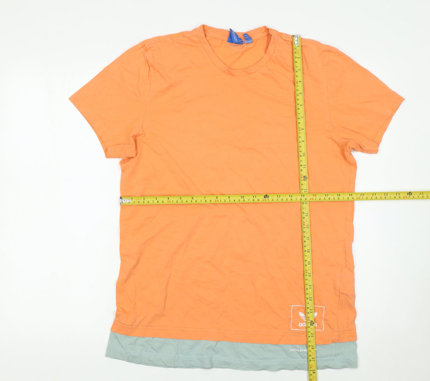 Mens UK Size L adidas Orange  T-Shirt