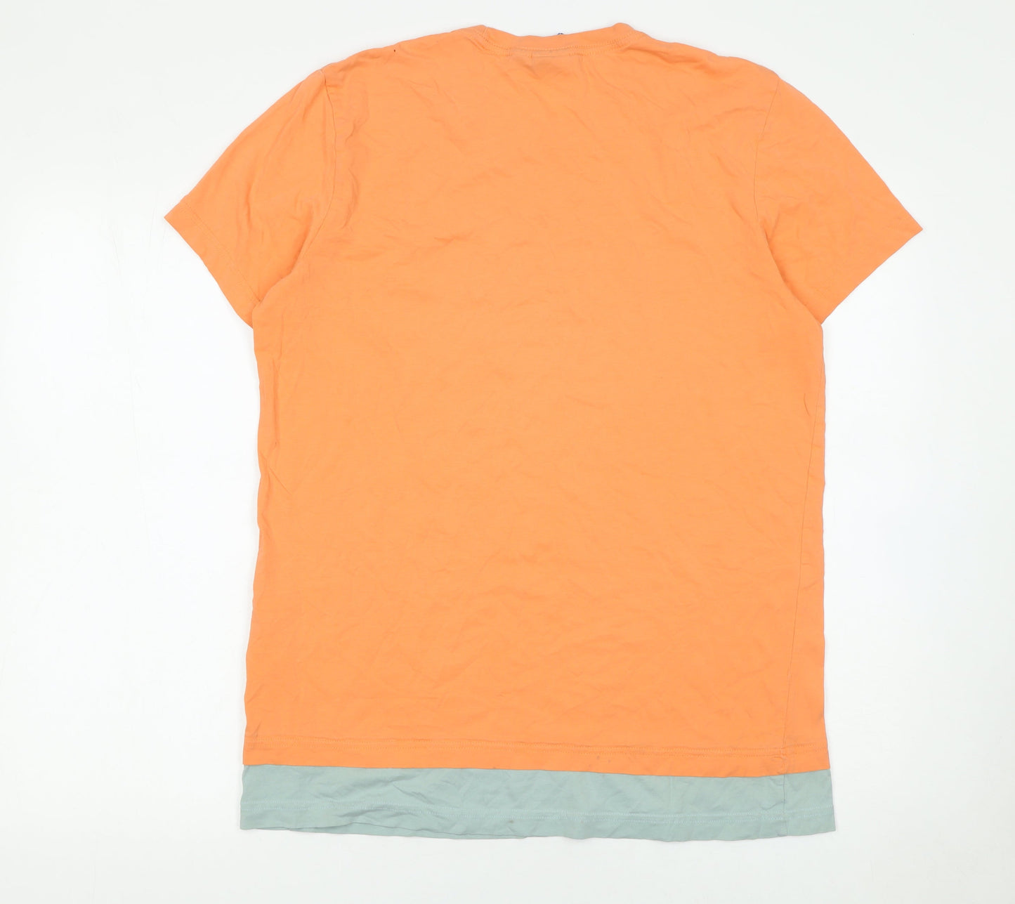 Mens UK Size L adidas Orange  T-Shirt