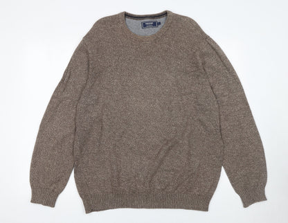 Mens UK Size L Maine New England Brown Pullover Jumper
