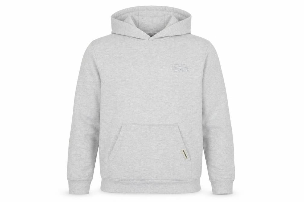 Mens UK Size M Crosshatch Grey Pullover Hoodie