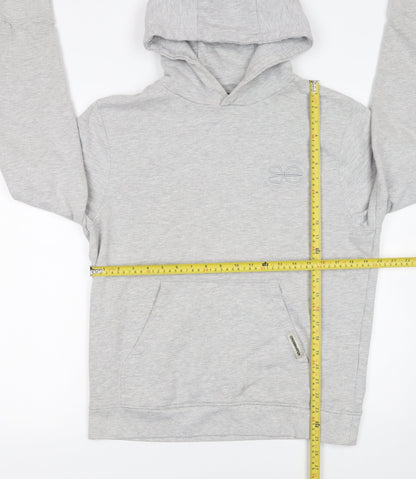 Mens UK Size M Crosshatch Grey Pullover Hoodie