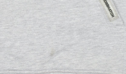 Mens UK Size M Crosshatch Grey Pullover Hoodie