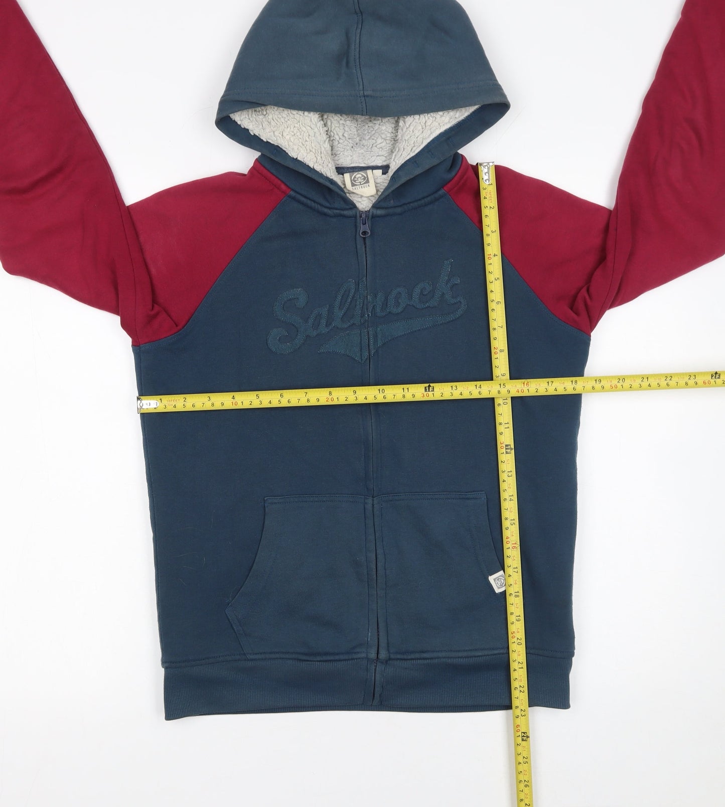 Boys UK Size 11-12 Years Saltrock Blue Full Zip Hoodie