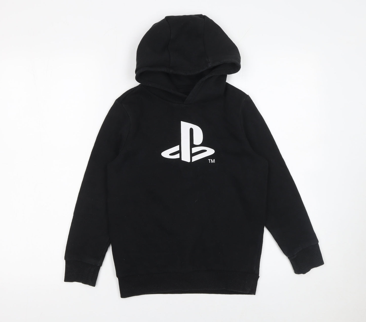 Boys UK Size 8-9 Years PlayStation Black Pullover Hoodie