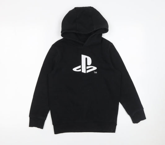 Boys UK Size 8-9 Years PlayStation Black Pullover Hoodie