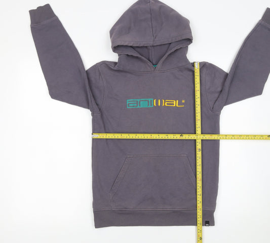 Girls UK Size 11-12 Years Animal Grey Pullover Hoodie