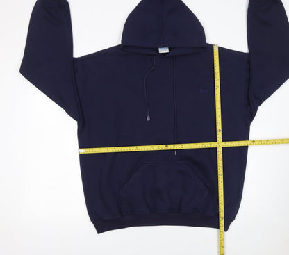 Mens UK Size M Rodeo Blue Pullover Hoodie