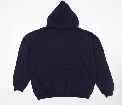 Mens UK Size M Rodeo Blue Pullover Hoodie