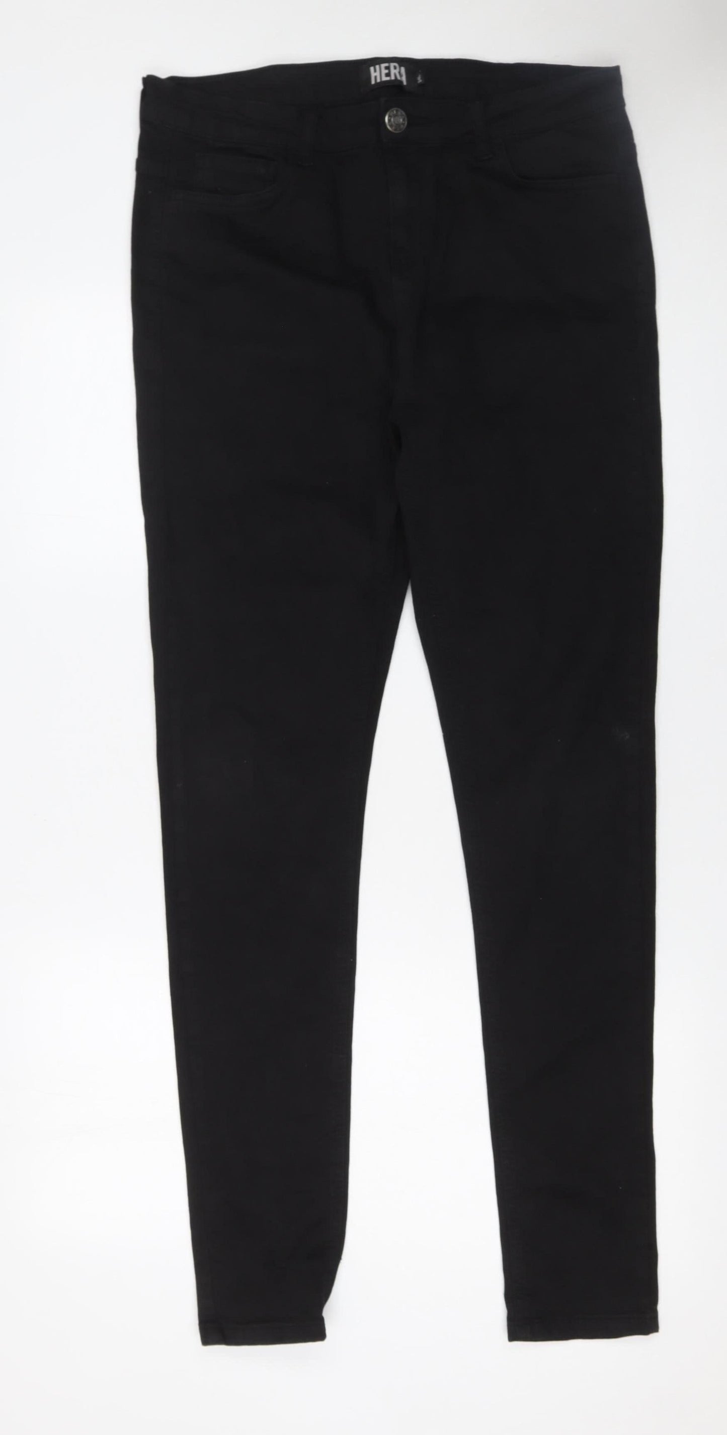 Mens UK Size 34L Hera Slim Fit Skinny Black Jeans