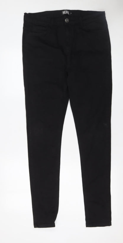 Mens UK Size 34L Hera Slim Fit Skinny Black Jeans