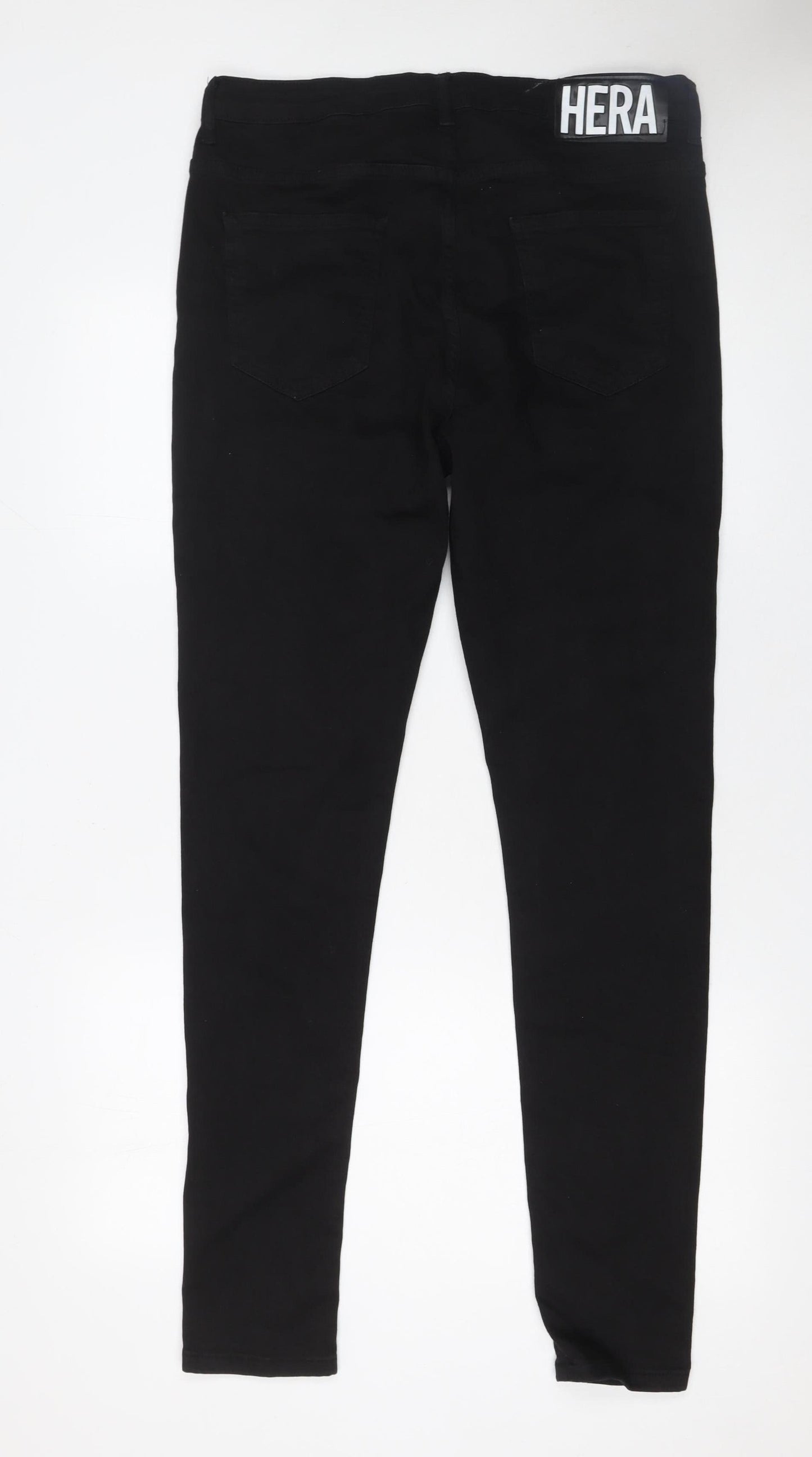 Mens UK Size 34L Hera Slim Fit Skinny Black Jeans