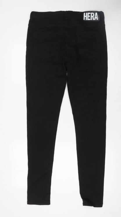 Mens UK Size 34L Hera Slim Fit Skinny Black Jeans