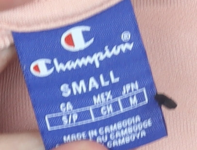 Womens UK Size S Champion Pink Pullover Sweatshirt