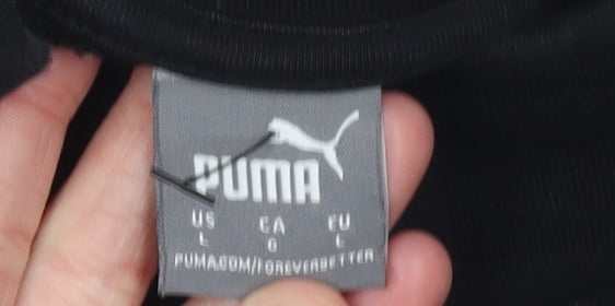 Womens UK Size L PUMA Black Full Zip Sweatshirt