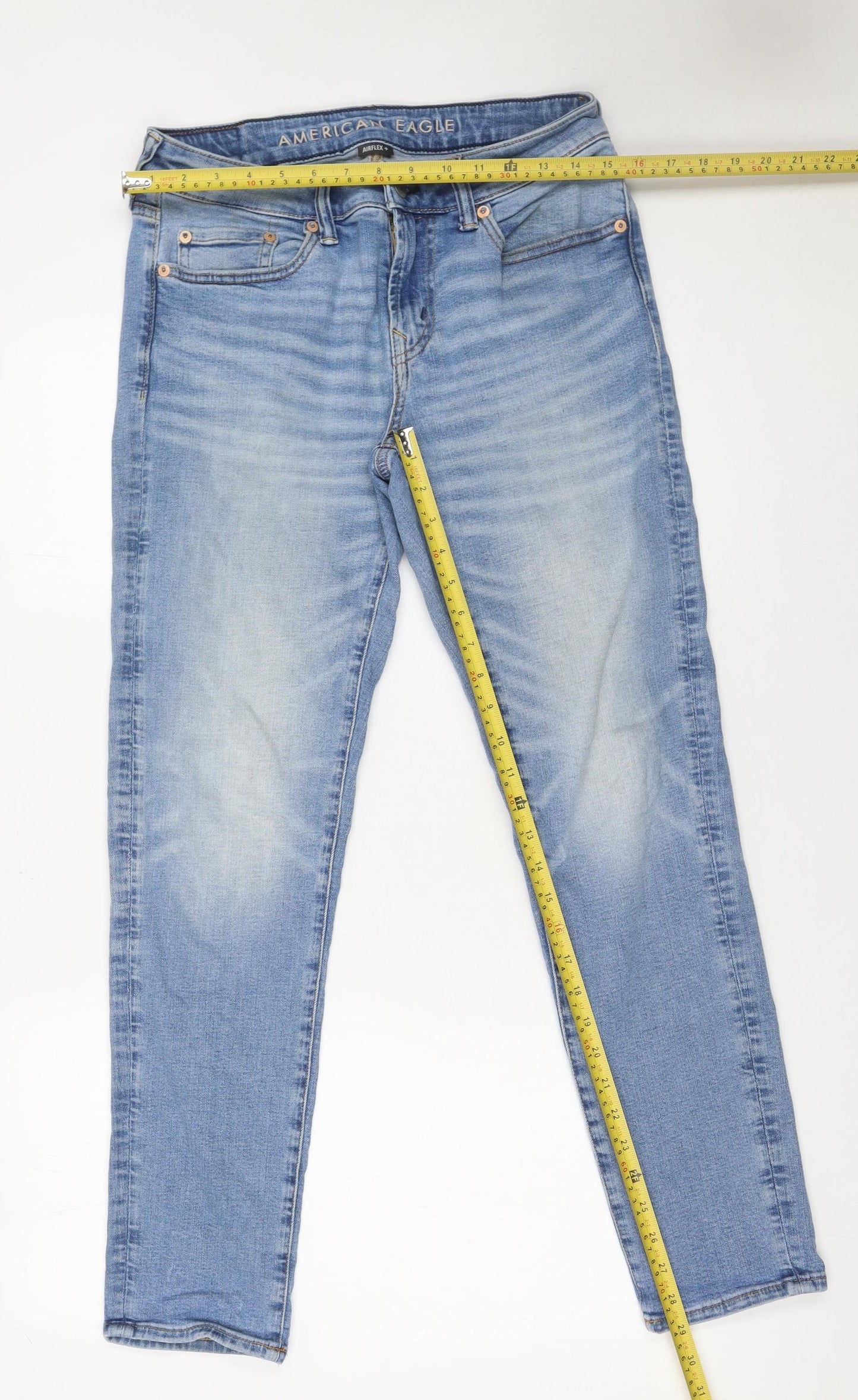 Mens UK Size 30 American Eagle Slim Fit Skinny Blue Jeans