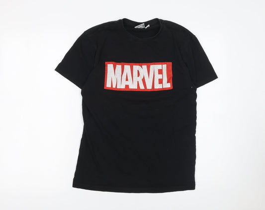 Mens UK Size M Marvel Black  T-Shirt