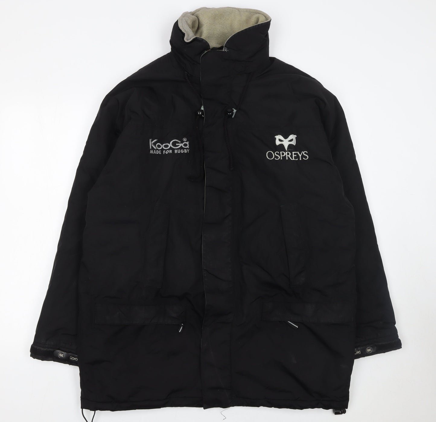 Mens UK Size M Kooga Black Parka Coat