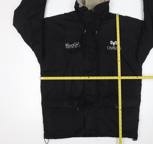 Mens UK Size M Kooga Black Parka Coat