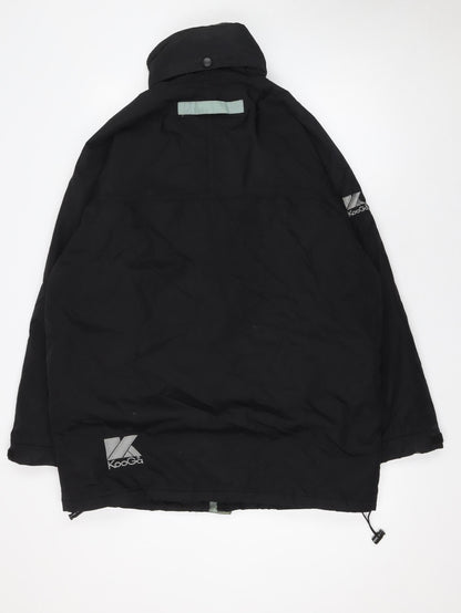 Mens UK Size M Kooga Black Parka Coat
