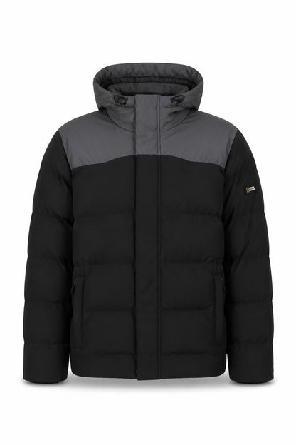 Mens UK Size M National Geographic Black Puffer Jacket