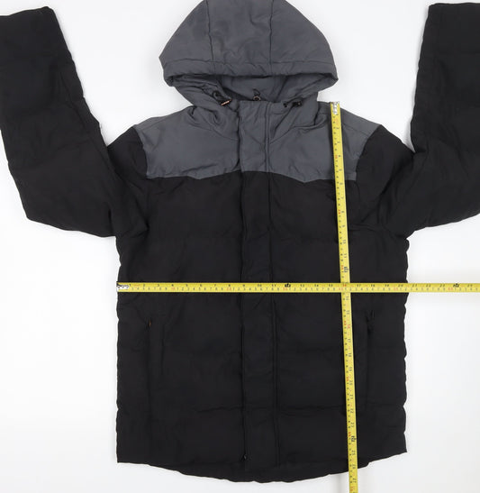 Mens UK Size M National Geographic Black Puffer Jacket