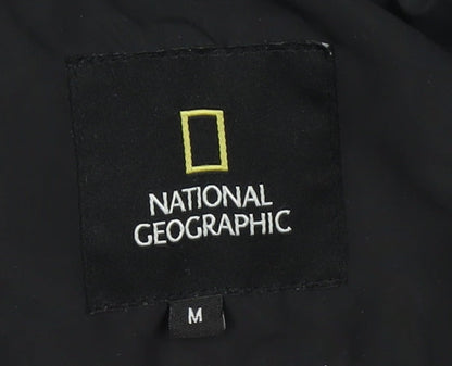 Mens UK Size M National Geographic Black Puffer Jacket