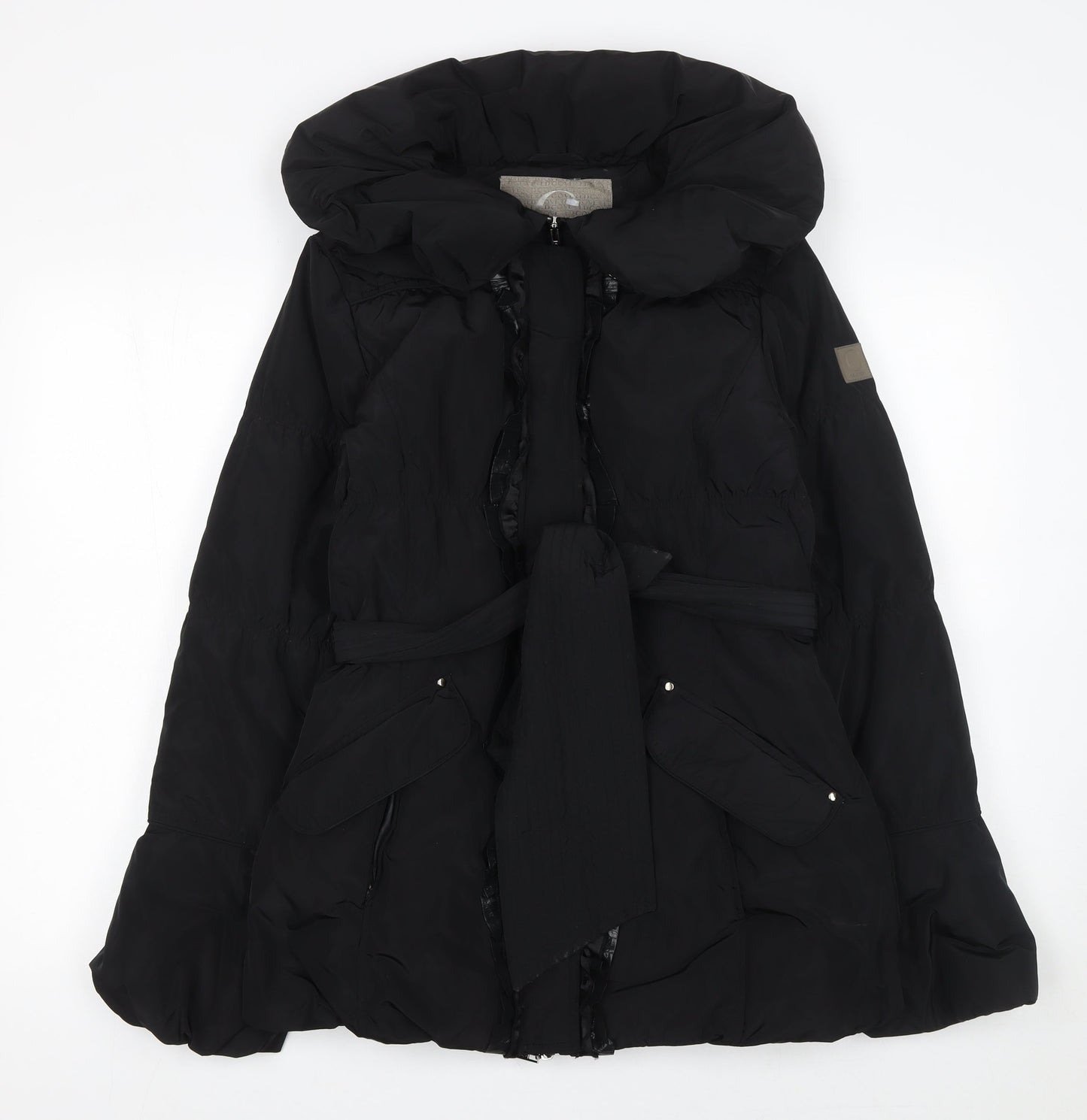 Womens UK Size 10 Covered Black Puffer Jacket