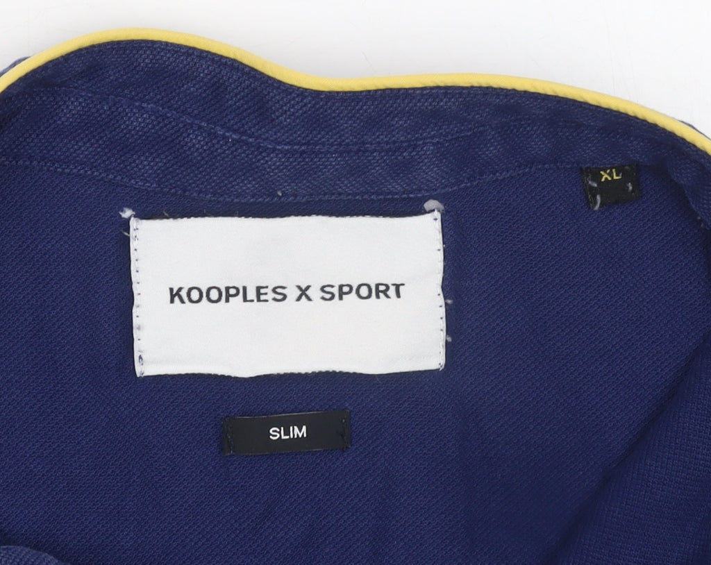 Mens UK Size XL Kooples X Sport Cotton Polo Shirt