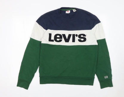Mens UK Size S Levi's Multicoloured Pullover Sweatshirt
